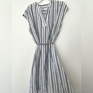 Jones NY Blue Striped Dress